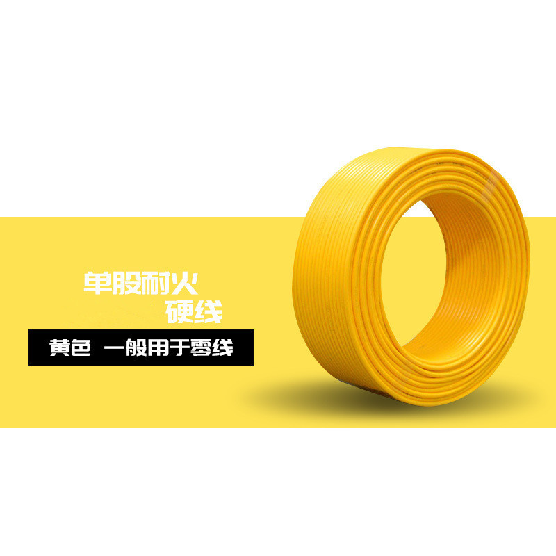 广东环威耐火NH-BV1电线家装工程装修照明插座用铜芯单股铜线