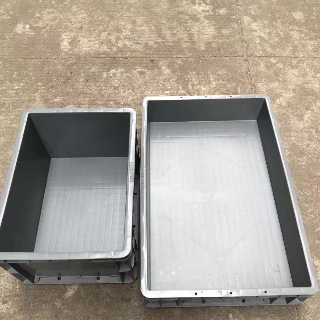 福建800*400*175物流箱 零配件EU箱 蓝色  灰色欧标箱