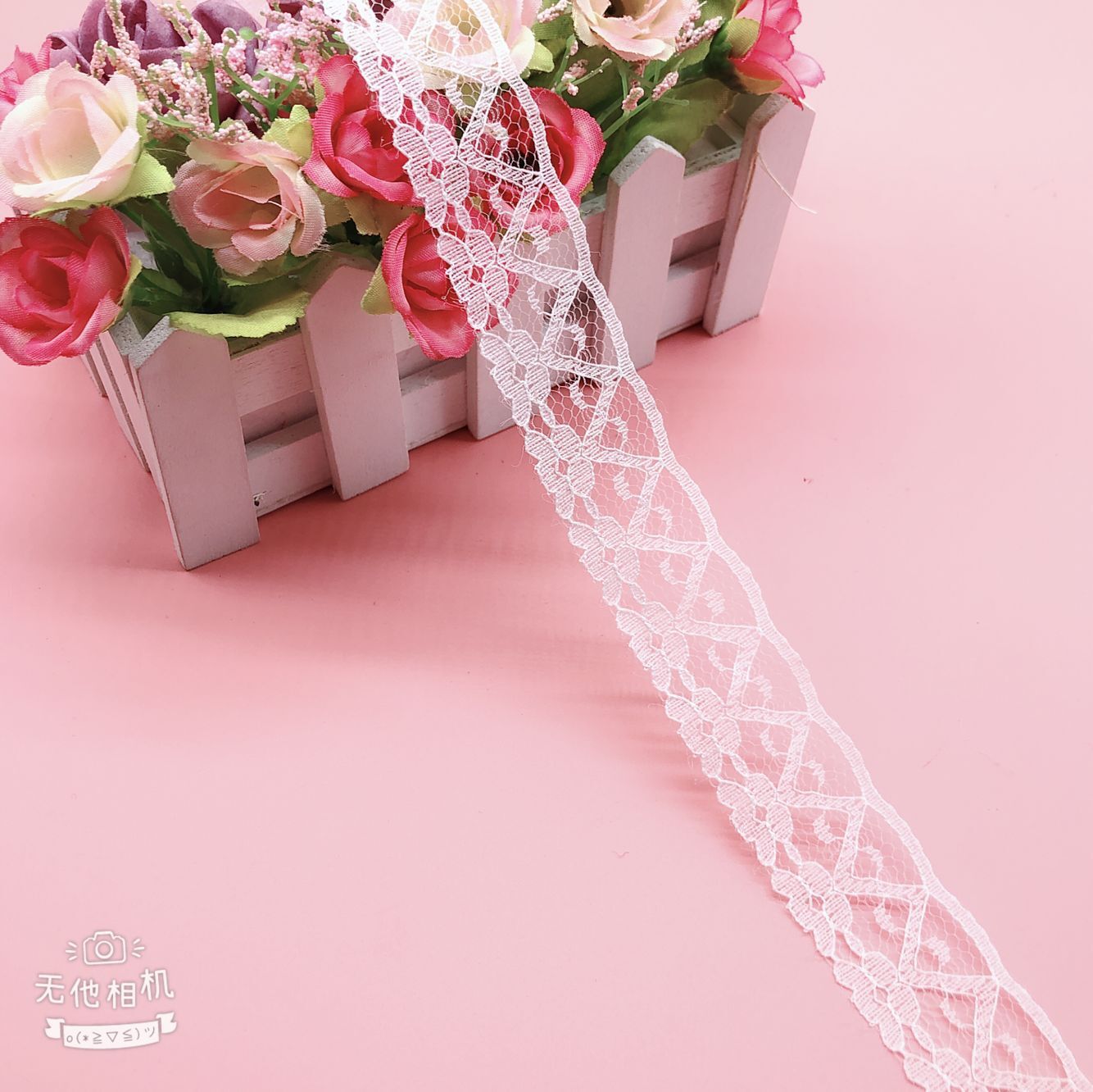 福建宏达花边厂家直销现货供应无弾蕾丝花边332# 宽度2.7cm