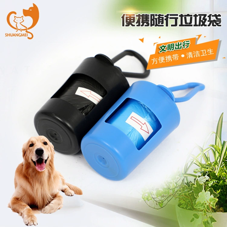 Производители поставляют собаку туалет мешок портативный домашнее животное сопровождающий мешок для мусора дозатор мешка для мусора любимчика