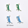 Dinosaur, metal cartoon accessory handmade, pendant with accessories, handicrafts, wholesale