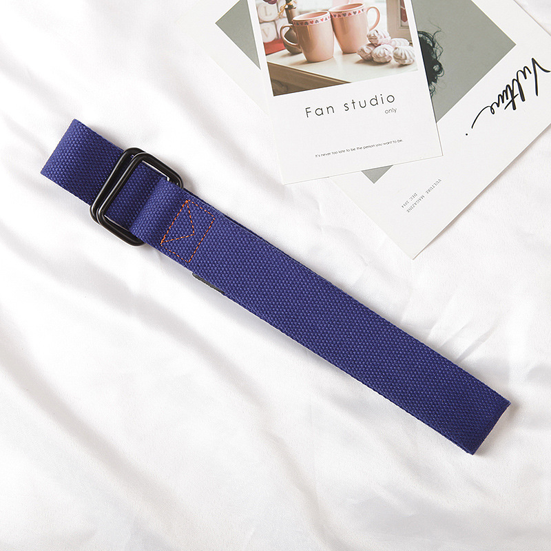 No standard square buckle sapphire blue