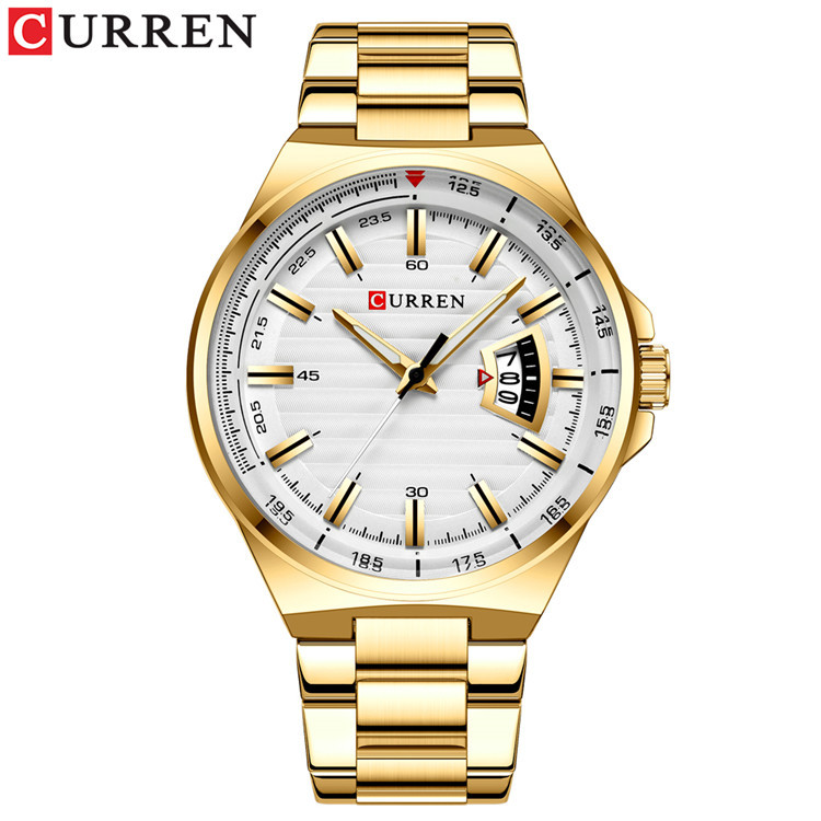 CURREN carryan 8375 reloj de hombre Reloj de hombre de acero inoxidable popular europeo y americano reloj de cuarzo impermeable casual image 2