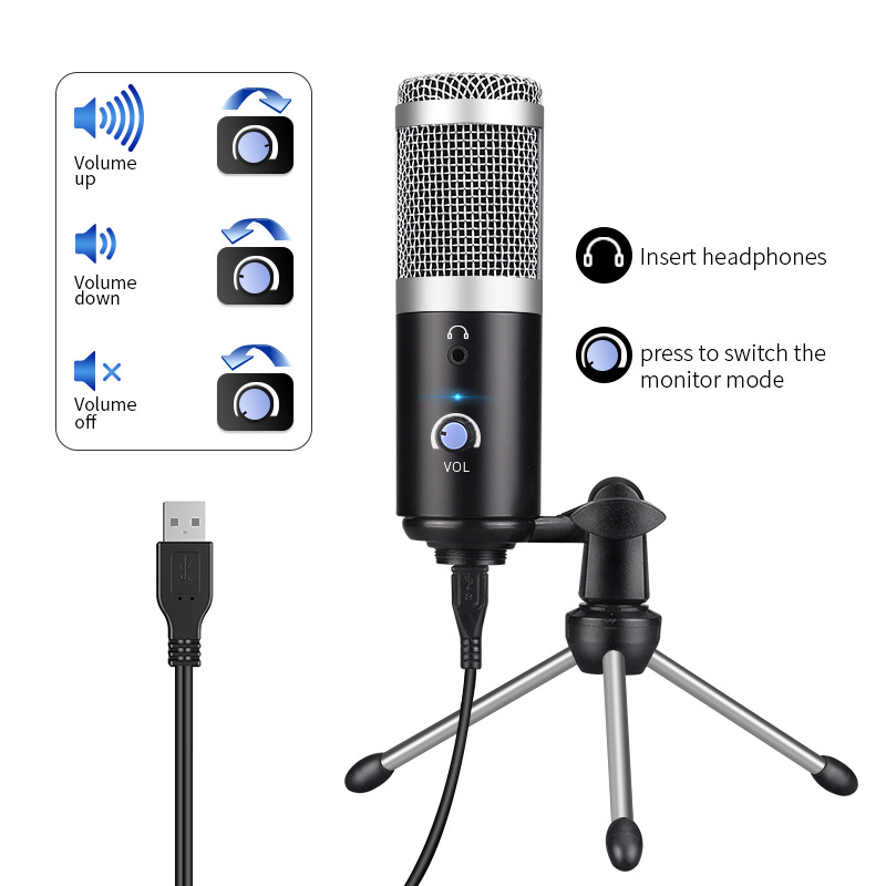 Microphone d enregistrement pour podcast Youtube - Ref 3423366 Image 1