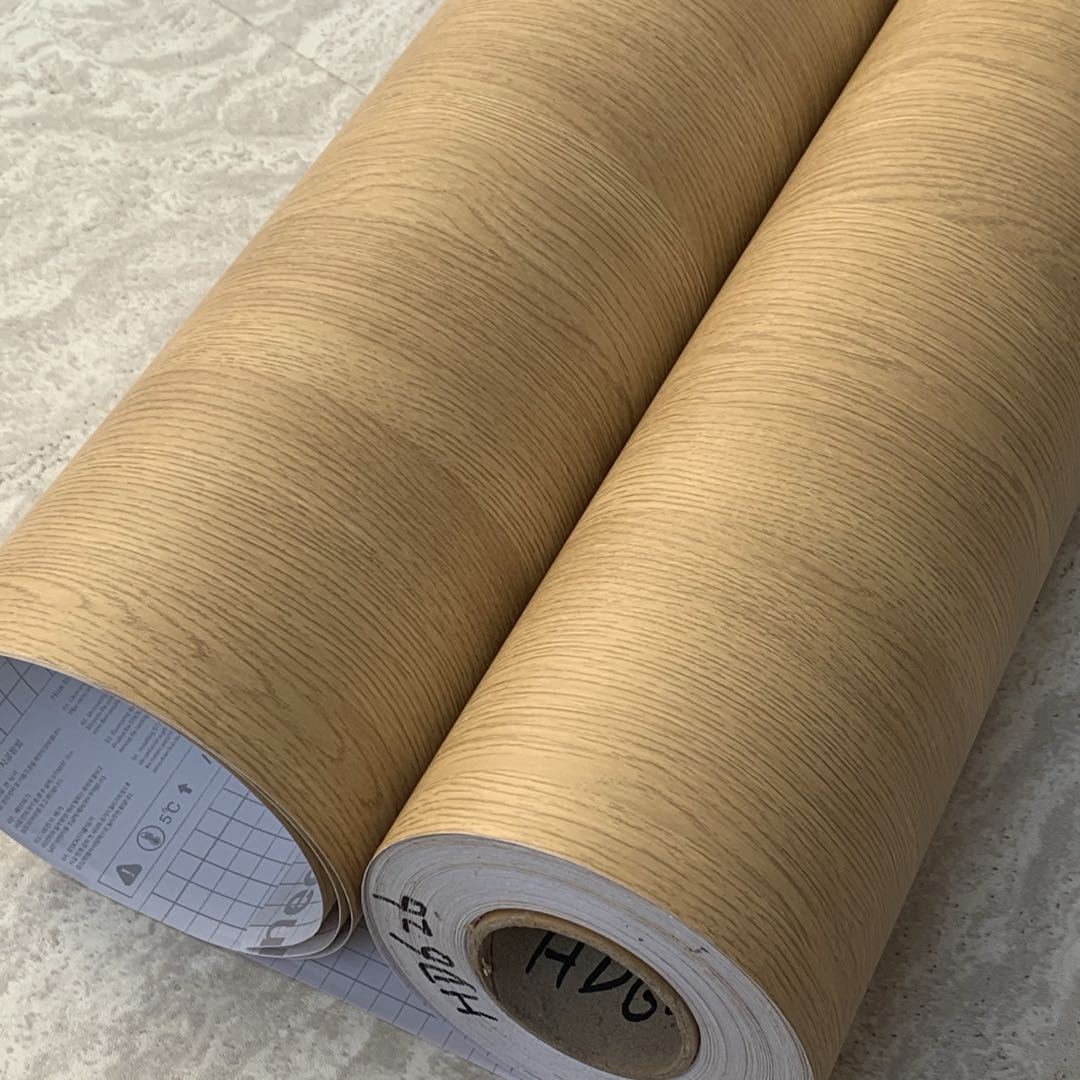 Extra -thick air guideline PVC wood grain film showcase booth…