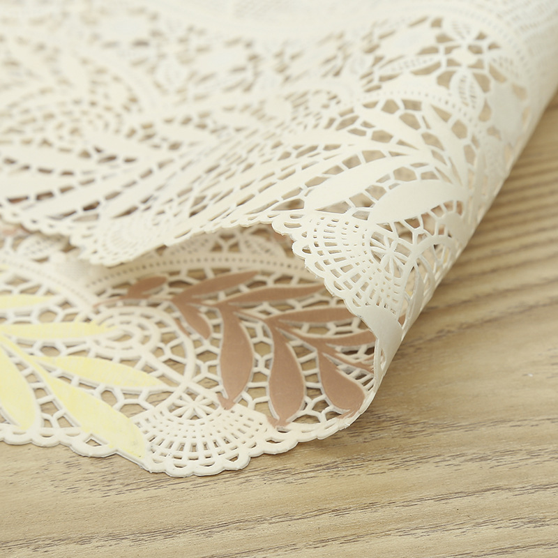 Wholesale of new PVC creative printed placemats, hotel and restaurant anti-slip Western placemats, heat-insulating plate MATS, white base rice base table MATS and bowl MATS detail image 18