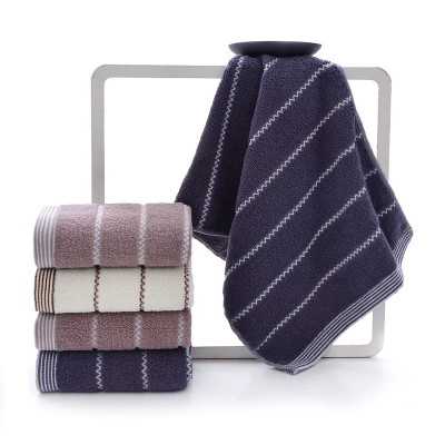 波浪条纹毛巾 纯棉 33*73 地摊毛巾 3色 logo定制 活性印花毛巾