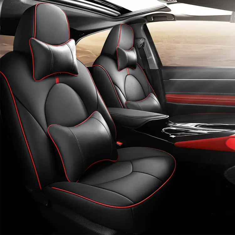 跨境专供适用于丰田第八代凯美瑞汽车坐垫四季全包围皮革座垫座套