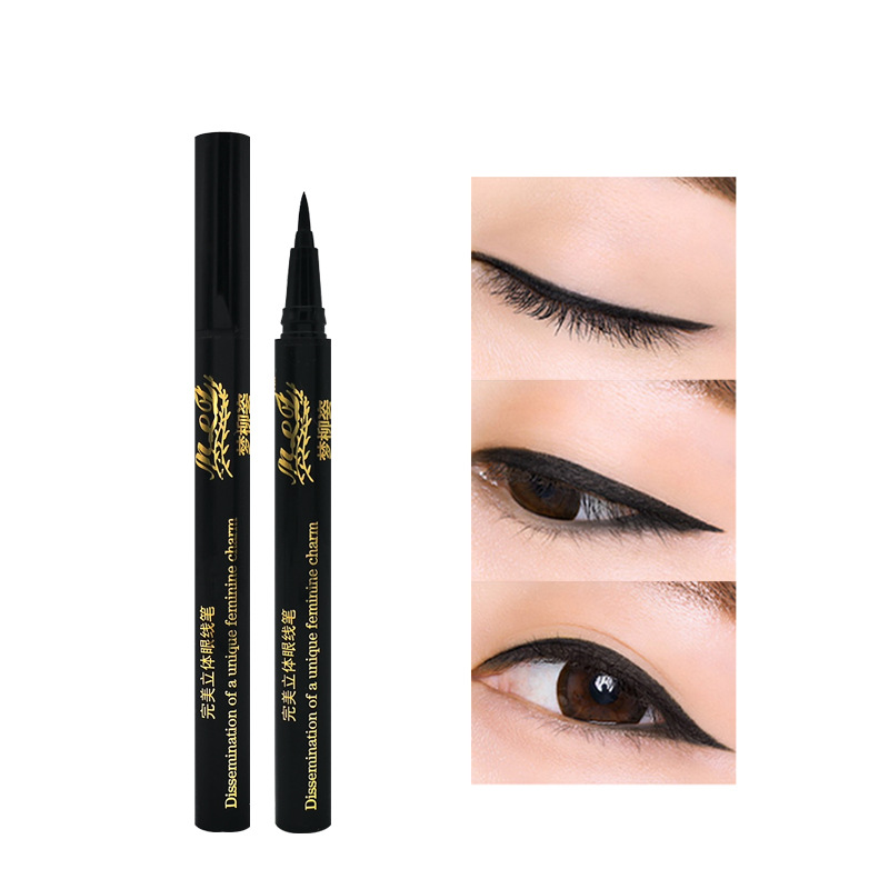 One piece On behalf of perfect three-dimensional Eyeliner waterproof Halo Quick-drying Makeup artist Studio Eyeliner Liquid Pen