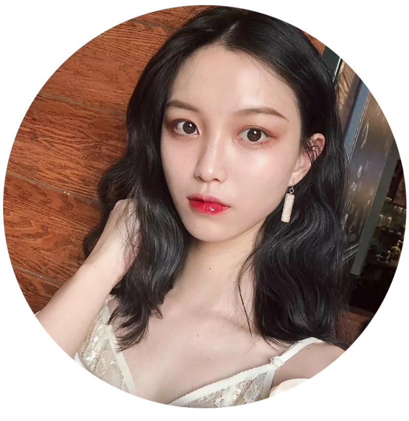 Korean fashion retro simple earrings female geometric shell tassel earrings wholesalepicture1