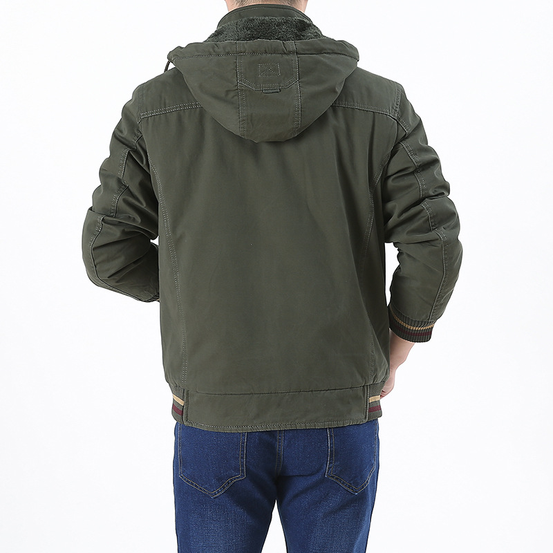 9917 transfronteriza Abrigo acolchado de algodón para hombres Abrigo de invierno cálido acolchado de algodón para hombres