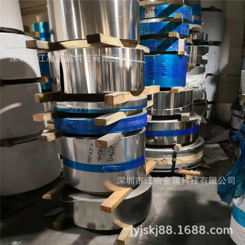 强磁301特硬钢带弹性高0.4/0.8/1.0mm来图可定制加工图案激光切割