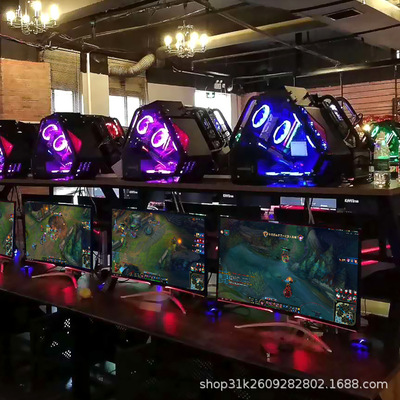 新款台式电脑主机i5i7高配吃鸡台式全套组装机水冷网吧游戏型整机|ms