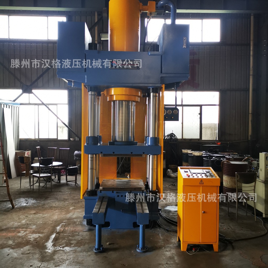 400吨四柱液压机 可移动工作台 伺服控制精度高 四柱油压机