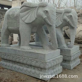 曲阳石雕大象图片 曲阳石雕象多少钱 河北汉白玉大象加工厂
