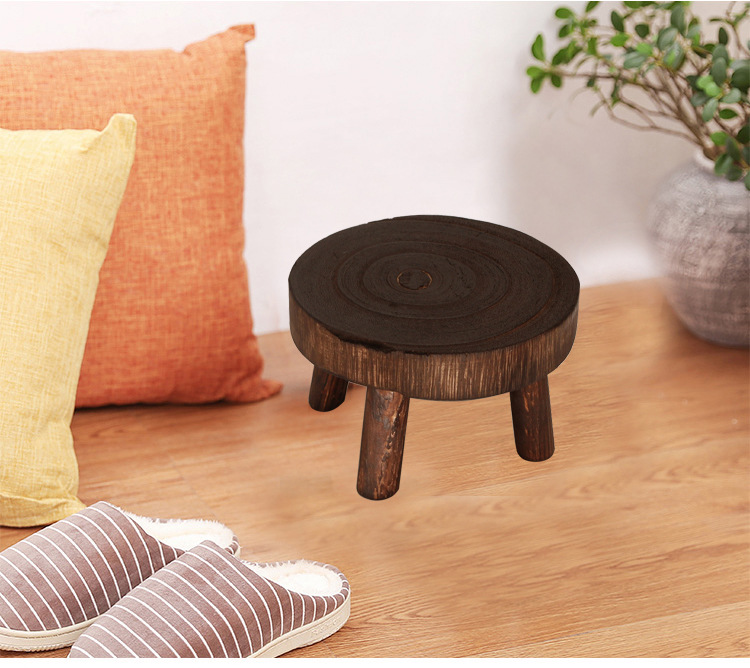 Classical Simple Style Solid Color Solid Wood Jardiniere Artificial Decorations display picture 1