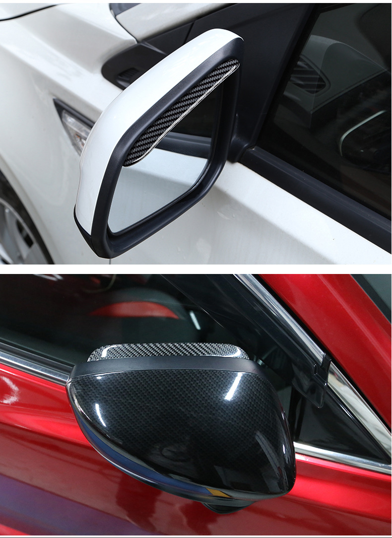 Car Rearview Mirror rain shield rain eyebrow reflector rearview mirror rain shield rain shield rain shield rain shield carbon fiber decoration