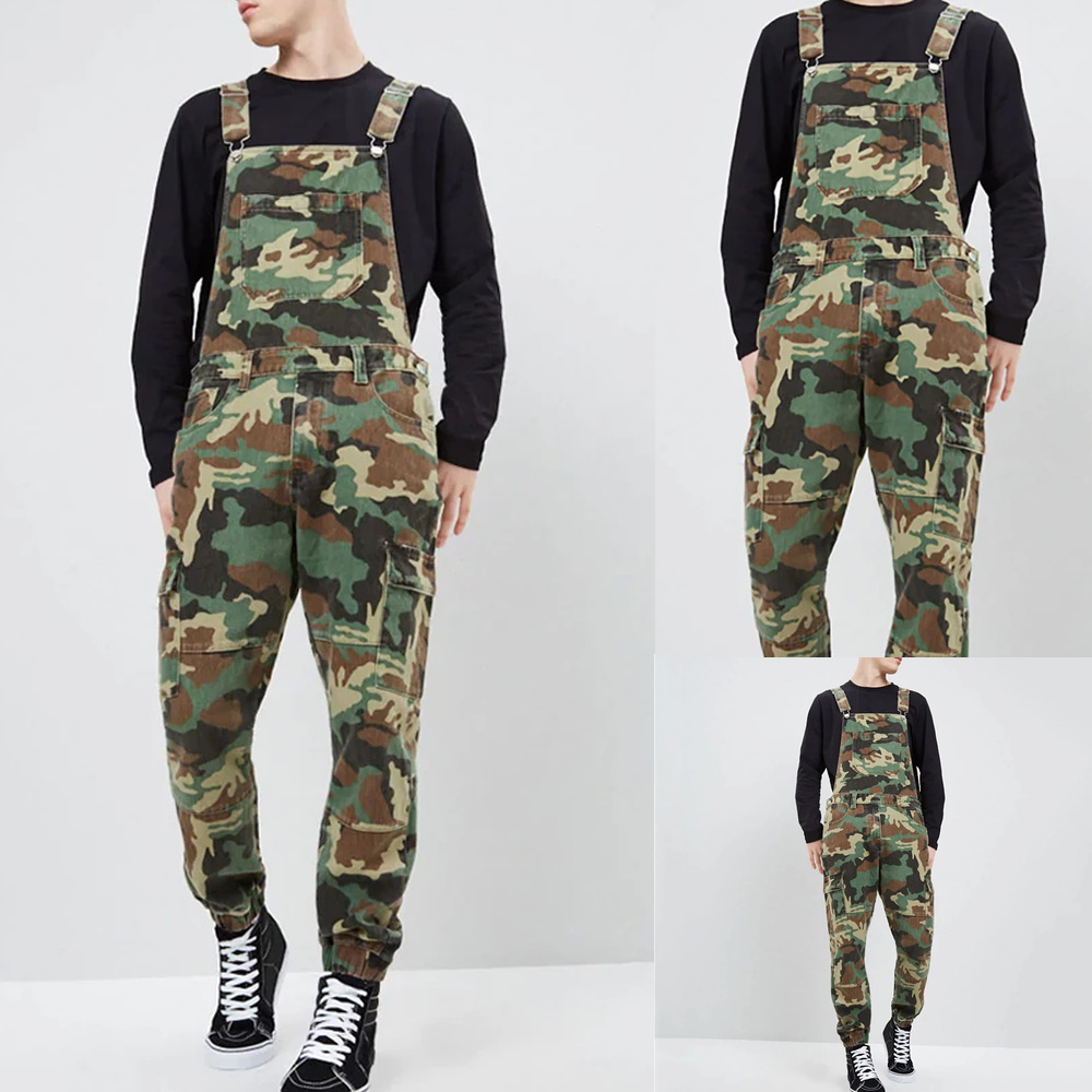 Wish Camouflage City Tactical Pants Outdoor Tooling Multi-Bag Pants Strap Pants