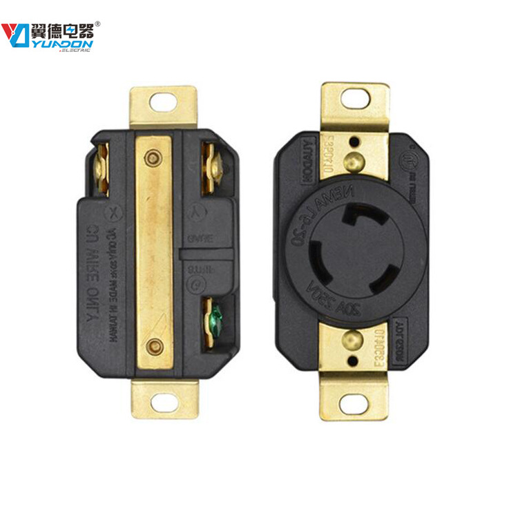 NEMA6-20R美式插座 美规插座 美标组装电源插座20A/250V 厂家现货