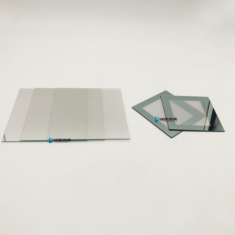 广告机高透高反射镜面玻璃 镜面显示镀膜钢化玻璃 丝印玻璃加工