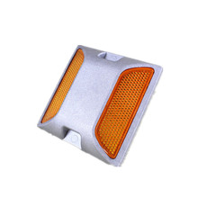 突起钢钉路标反光道钉单面双面减速安全标志铸铝耐磨耐用夜视铝制