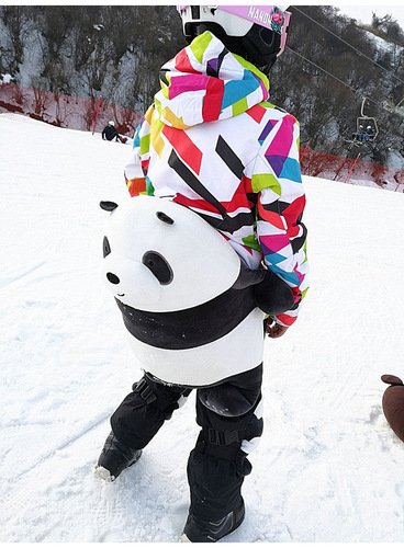 Cartoon animal ski protective gear ski hip protection knee pads for men and women parent-child children white bear little turtle ski protective gear