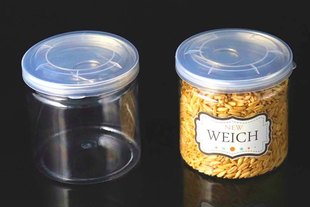 65mm pet塑料瓶零食储藏罐食品广口瓶密封食品级创意透明塑料瓶子