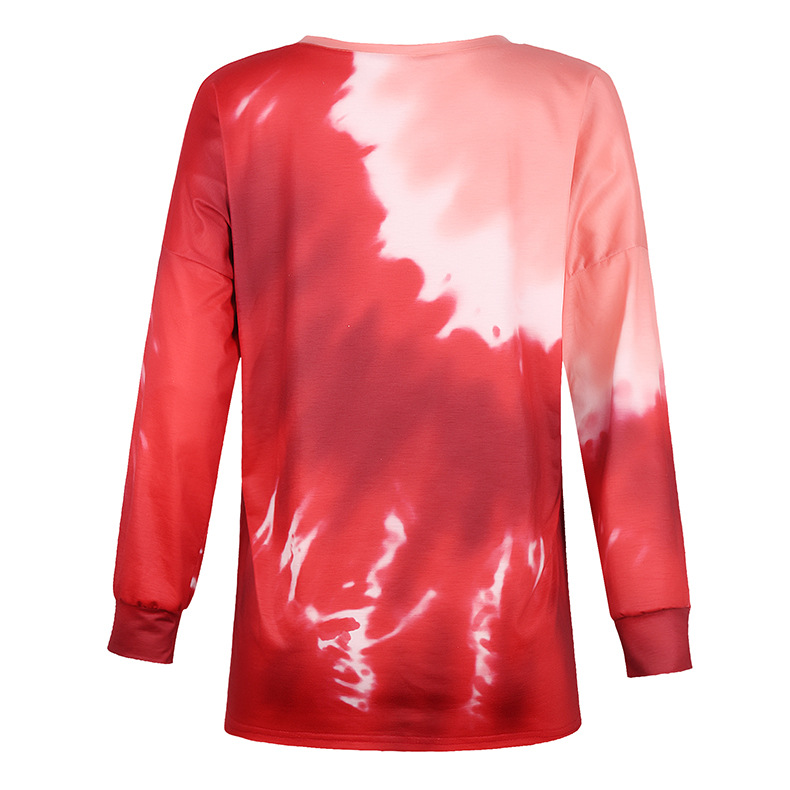 loose round neck long-sleeved printed sweater NSKX10155