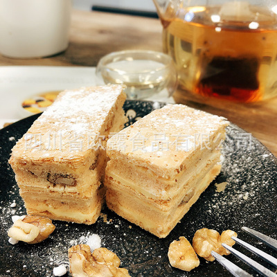 代加工75g手工核桃拿破仑千层酥西式糕点心贴牌代发批发