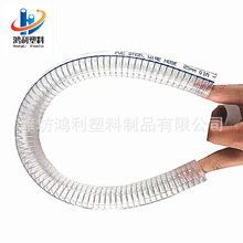 濰坊廠家生產大口徑 鋼絲軟管 PVC透明 橡膠管 內徑4寸 102mm加厚
