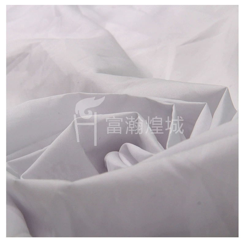 In-stock supply 40*40 bleached fabric, imitation Tencel process poplin high-density fabric for clothing with plain weave
