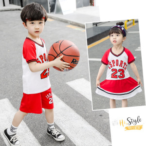 2020夏款幼儿园园服运动会篮球服小学生班服男女童短袖潮校服套装