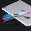 New women's diamond cut edge old flowers mirrorless anti -blue light glasses HD coating resin Old vision glasses spot