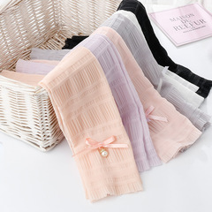 Summer and spring ice silk sun protection sleeve cover street stall source pearl internet celebrity ice sleeve night market wholesale bow tie driving sleeve cover 