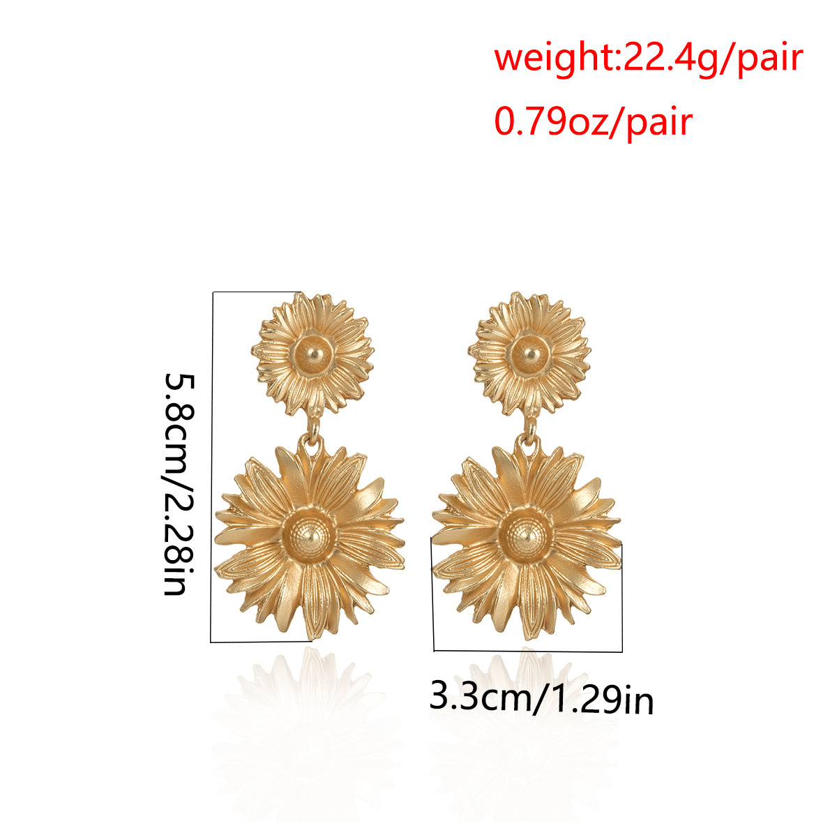 geometric exaggerated creative alloy shell earringspicture2