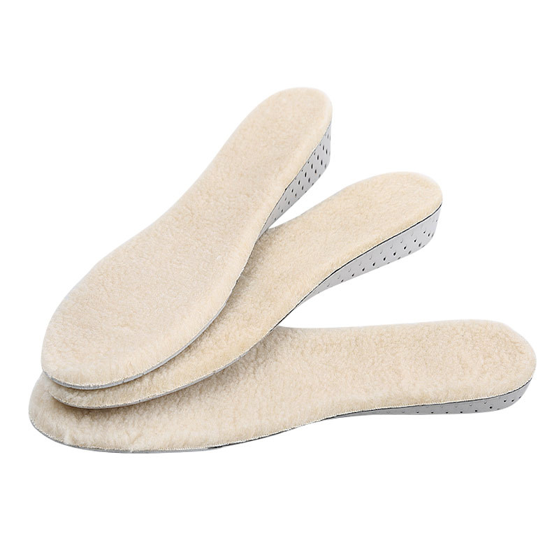 羊毛物理增高保暖鞋垫冬季  棉鞋垫透气吸汗长绒棉男女鞋垫