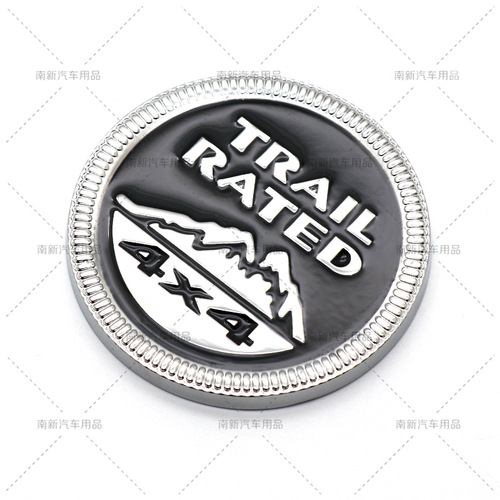 Suitable for JEEP Jeep Off-Road Compass Wrangler 4X4 Snow Mountain Label Metal Body Sticker Car Tail Label