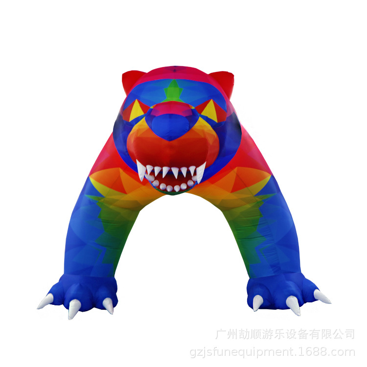 充气广告产品 充气灯饰拱门狮子充气灯光大象广告展览气模