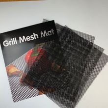 亞馬遜熱賣BBQ MESH MAT特氟龍燒烤網格墊 不粘烤網片PTFE燒烤墊