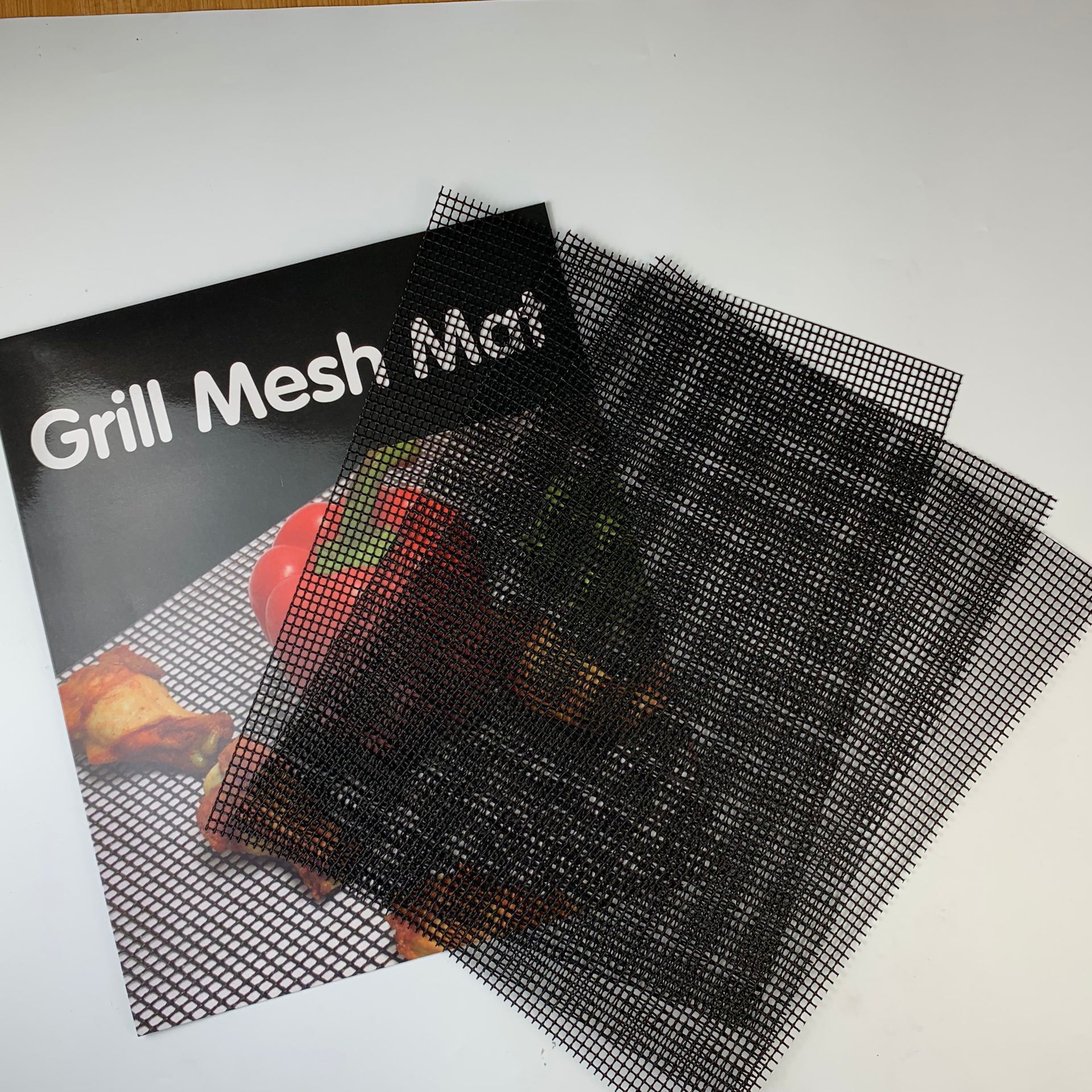 亚马逊热卖BBQ MESH MAT特氟龙烧烤网格垫 不粘烤网片PTFE烧烤垫