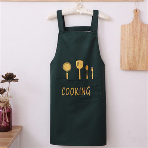 Kitchen Waterproof Oilproof Adjustable Strap Apron Simple Fork Knife Creative Fashion Home Covering Custom Logo