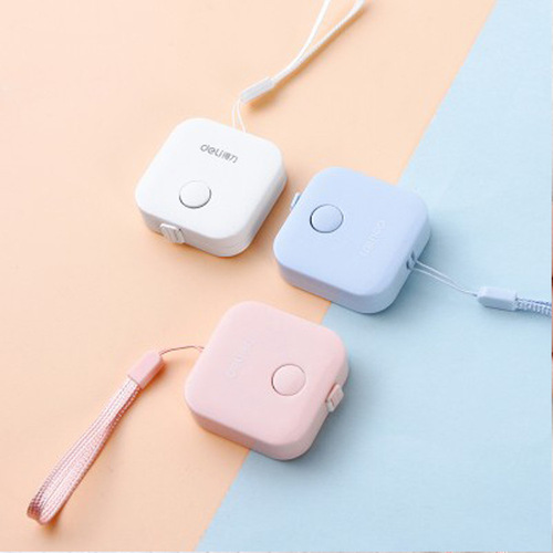 Mini tape measure, candy-colored telescopic ruler, measuring measurements, height, small round ruler, leather ruler, meter ruler, soft ruler