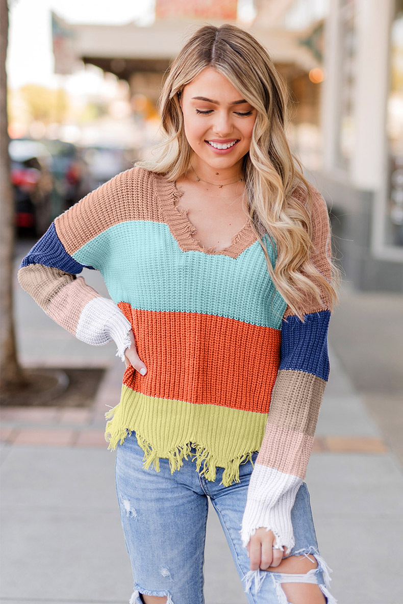 Wave Fringe Sweater Image 7