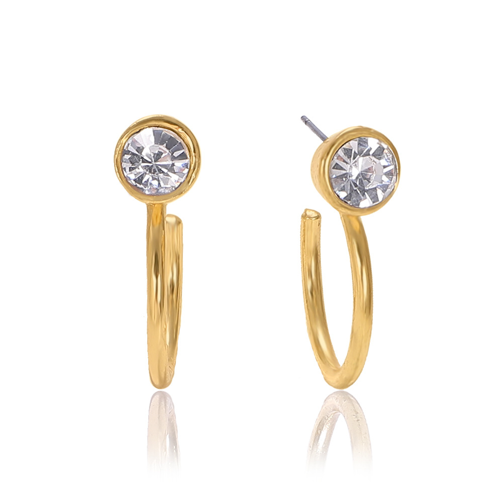 Alloy Diamond Stud Earrings Simple Earrings Wild Earrings Accessories display picture 4