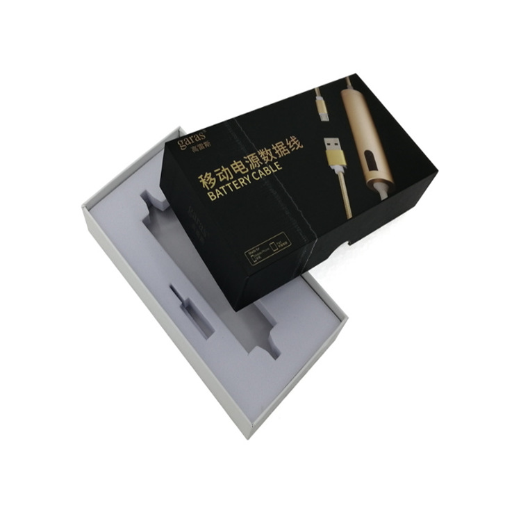 数据线耳机包装盒礼品盒首饰盒彩盒印刷PVC盒EVA开窗开孔充电收纳