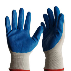 Sales Xufeng 13-needle nitrile dipped gloves, blue nitrile protective gloves, labor protection rubber gloves