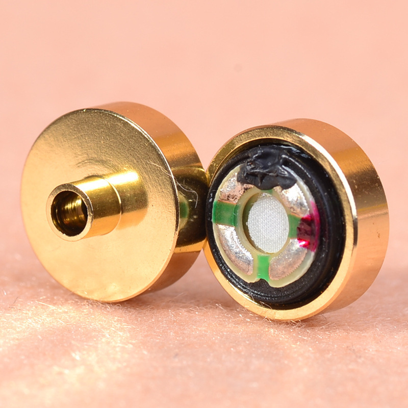 DIY earphone material accessories 10mm subwoofer metal convex mouth speaker unit in-ear earplug shell speaker
