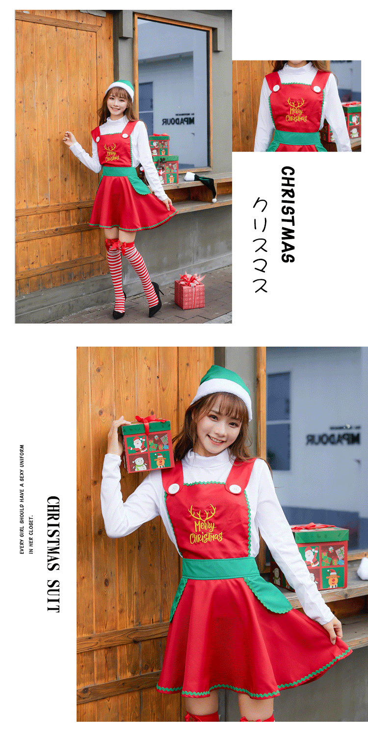 Christmas New Cute And Sweet Christmas Costumes Stage Costumes display picture 6