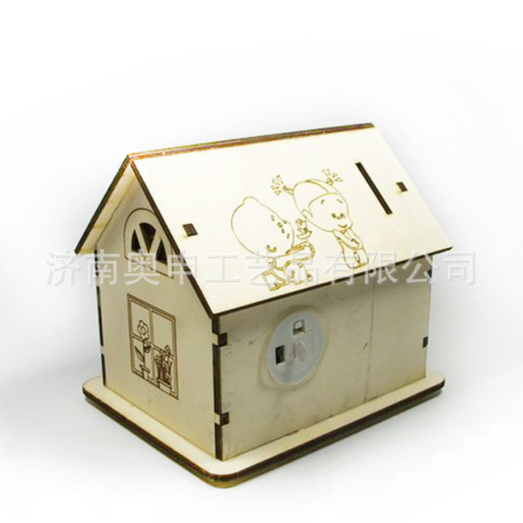 济南奥申创意木盒存钱罐加工定制