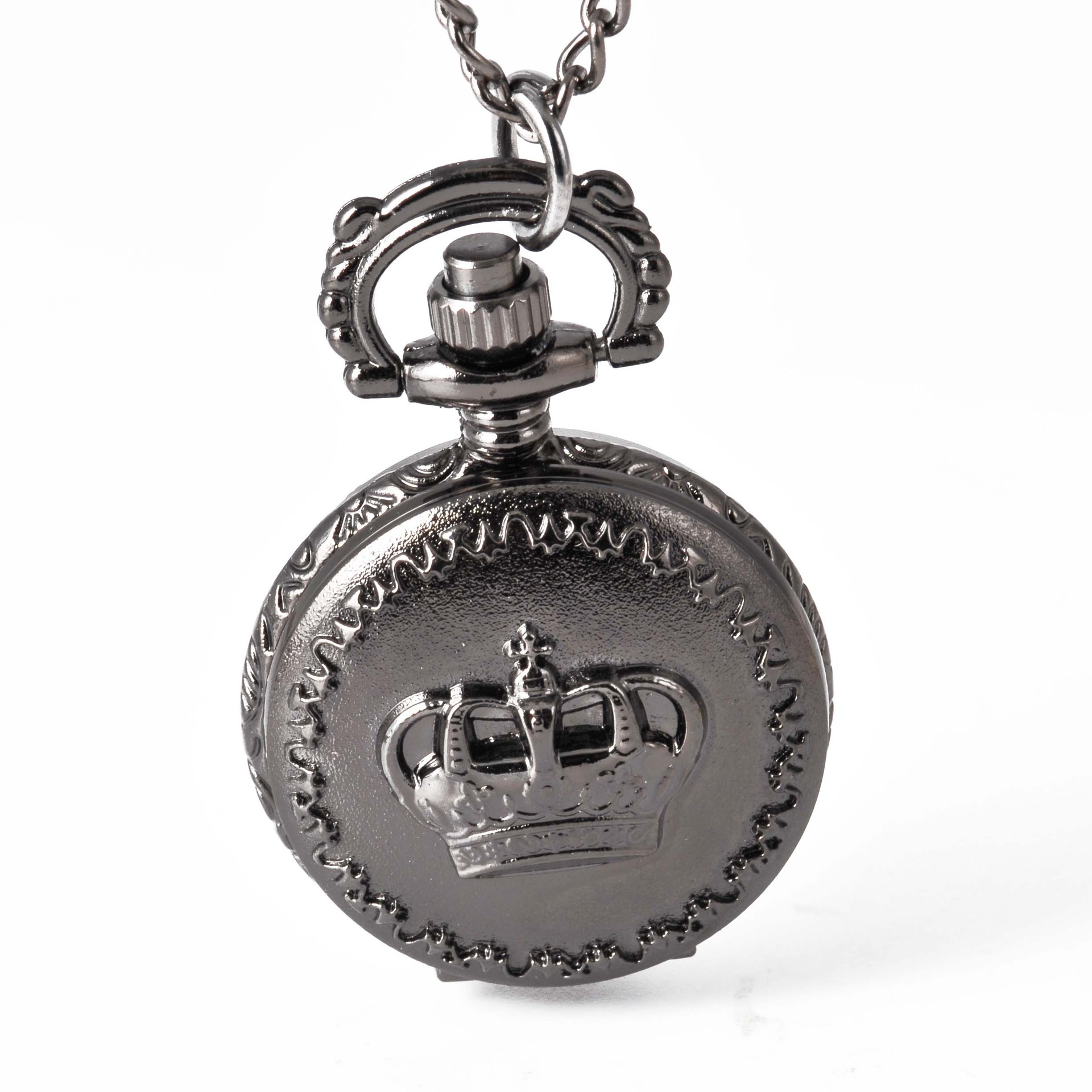 Small pocket watch black Crown manufacturers wholesale 6063